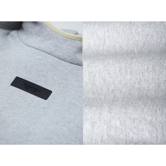 (XXS) NWT Fear‎ of God Essentials Hoodie 'Light Heather Grey' - Picture 6 of 8